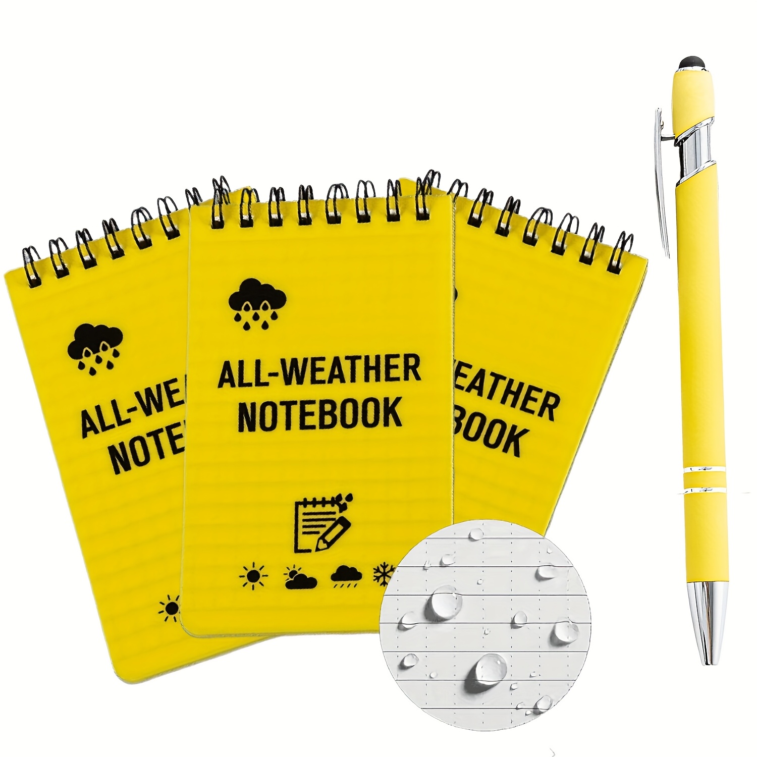 Outdoor Adventure Books - 4pcs Weather Outdoor Adventure Pocket Notebook