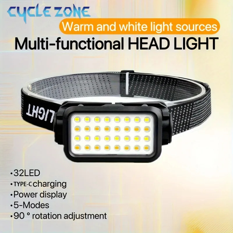 Rechargeable Headlamp with 32  - Outdoor Adventure At 评论和价格