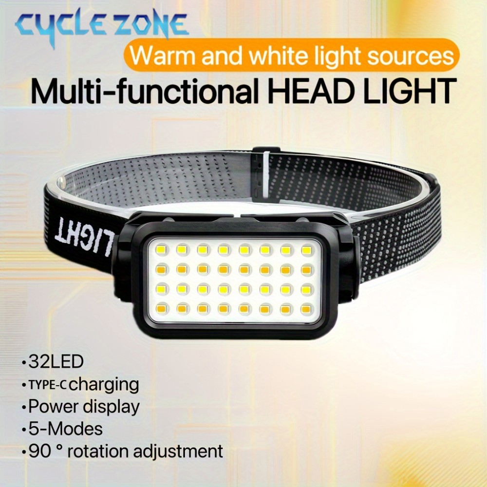 Rechargeable Headlamp with 32  - Outdoor Adventure At 评论和价格
